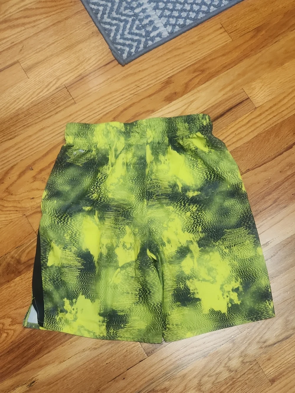 Neon Yellow Tie-Dye Athletic Shorts, 14-16, Like New